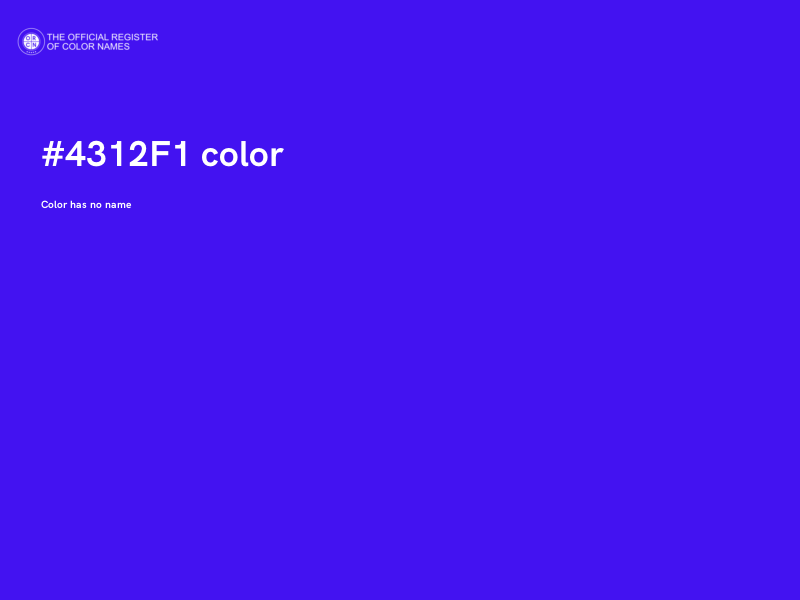#4312F1 color image
