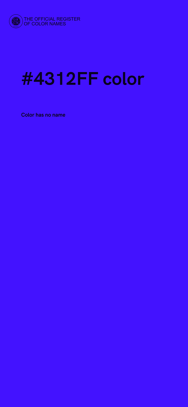 #4312FF color image