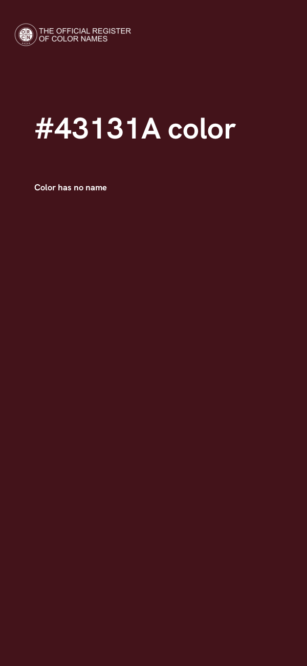 #43131A color image