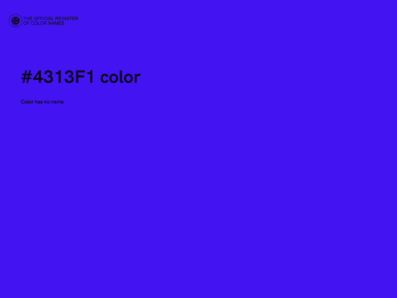 #4313F1 color image
