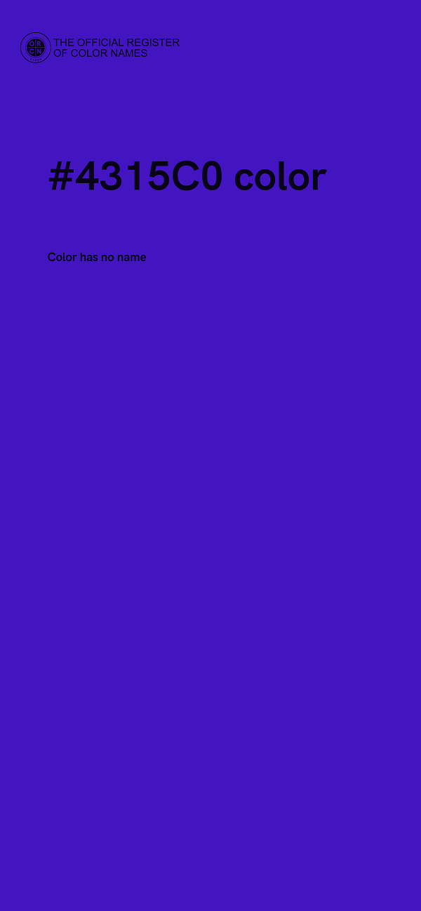 #4315C0 color image
