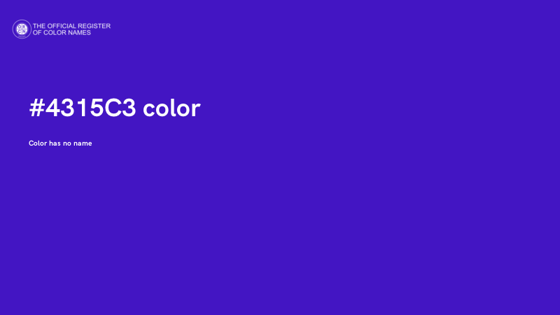 #4315C3 color image
