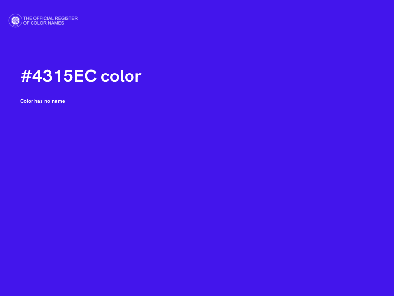#4315EC color image