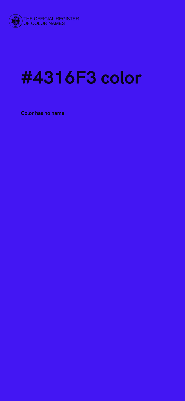 #4316F3 color image