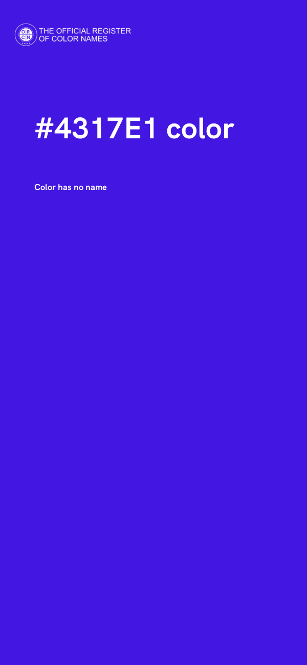 #4317E1 color image