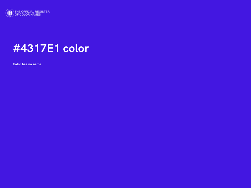 #4317E1 color image