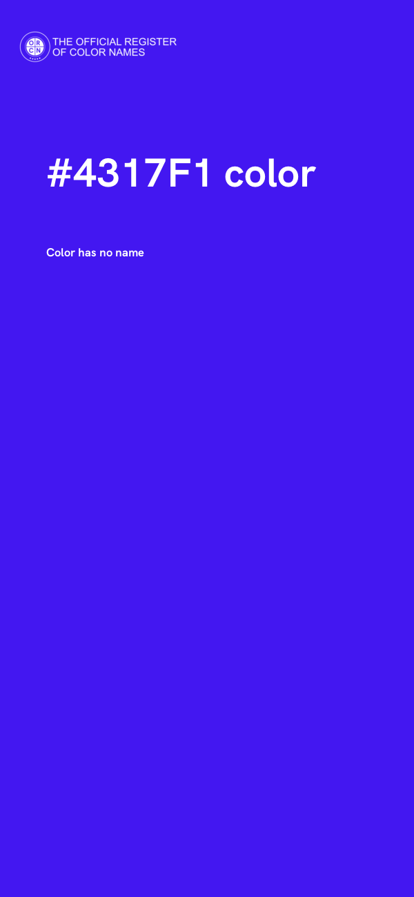 #4317F1 color image