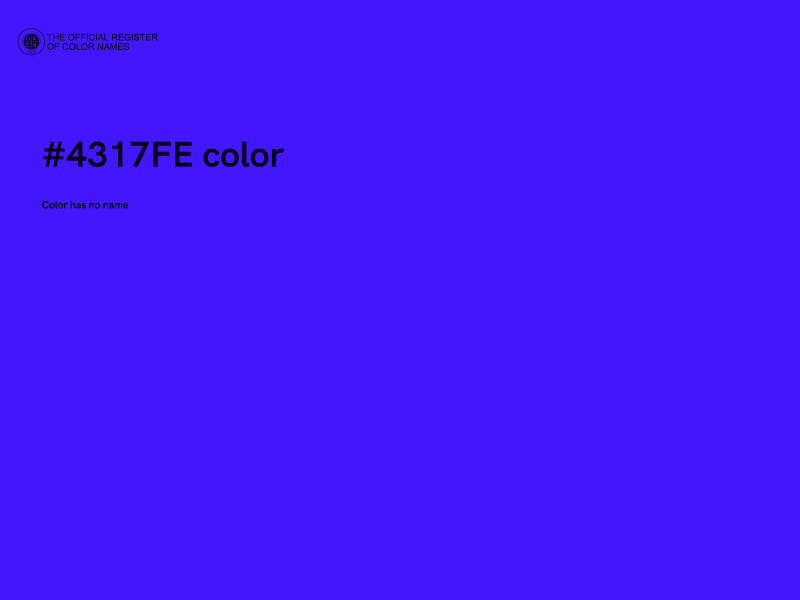 #4317FE color image