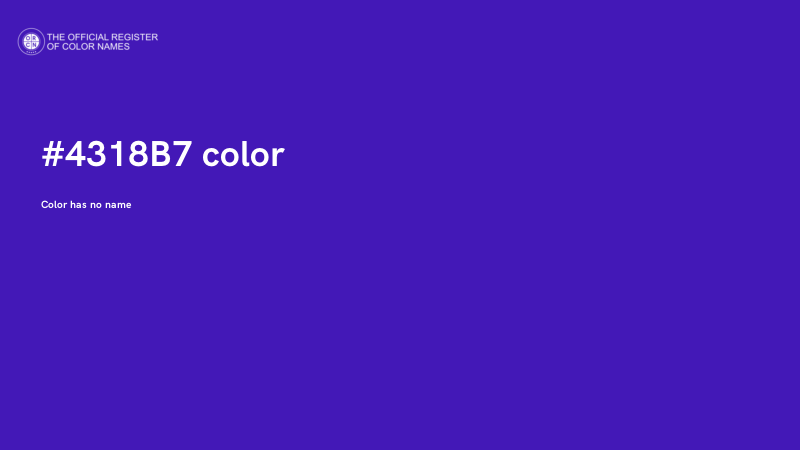 #4318B7 color image