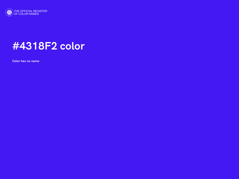 #4318F2 color image