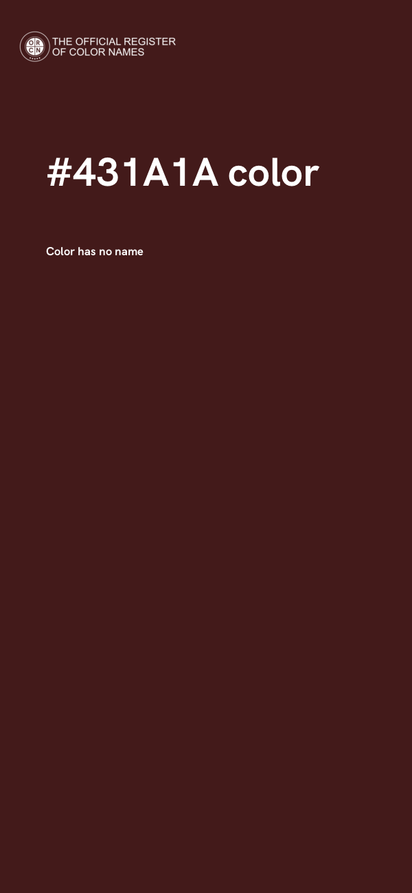 #431A1A color image