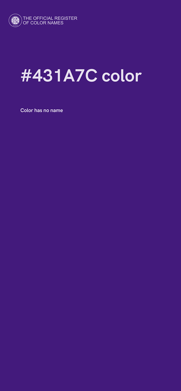 #431A7C color image