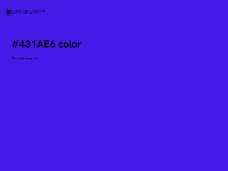 #431AE6 color image