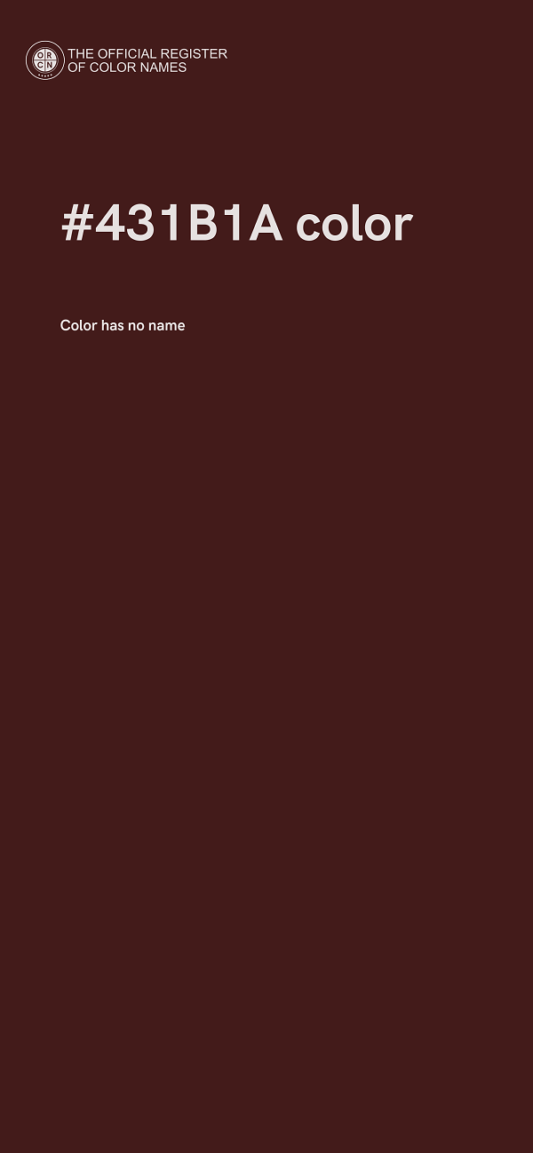 #431B1A color image