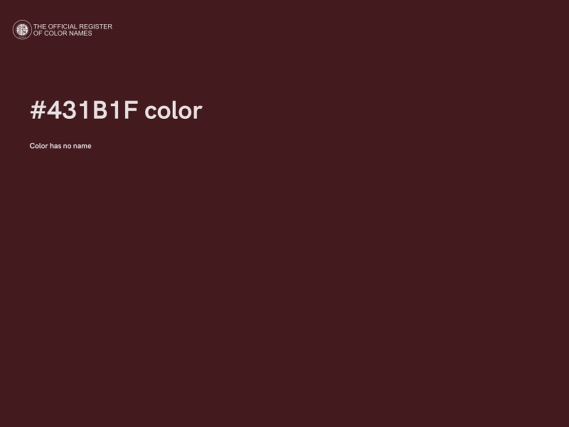 #431B1F color image