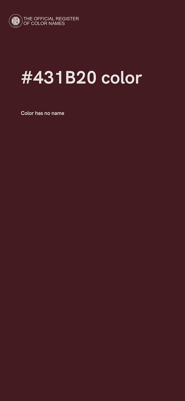 #431B20 color image