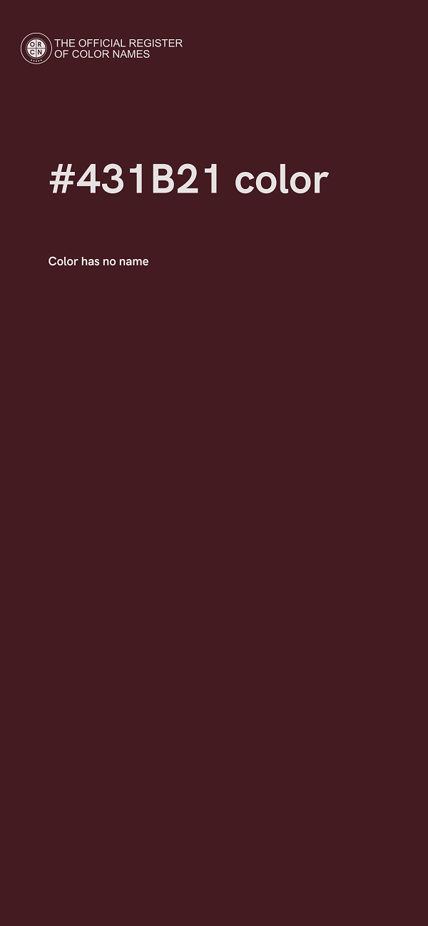 #431B21 color image