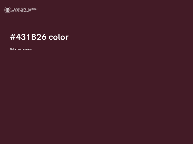 #431B26 color image