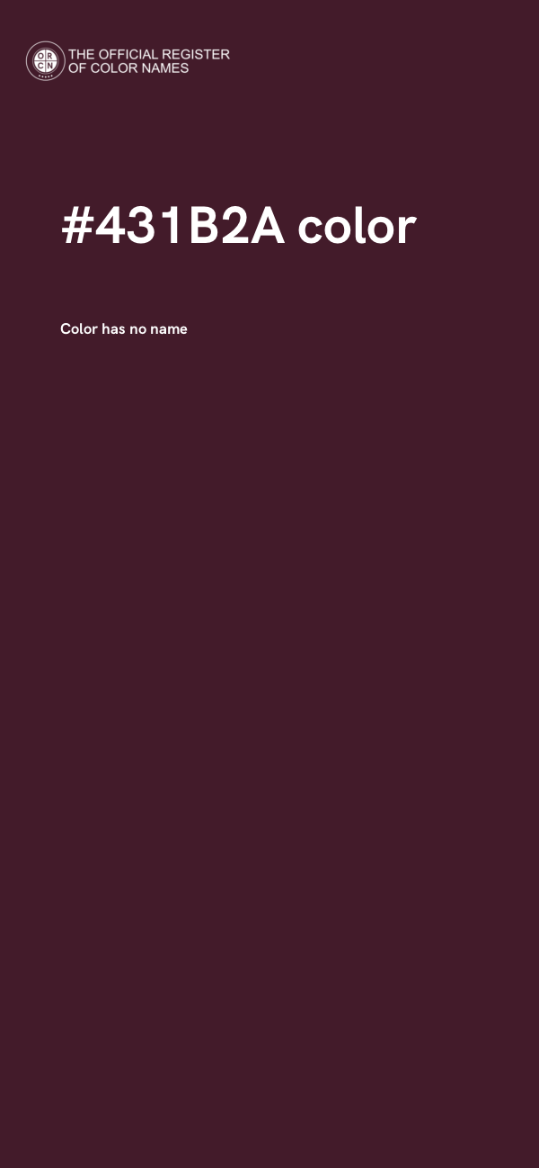 #431B2A color image