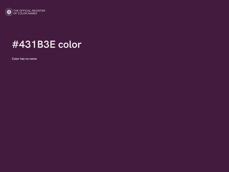 #431B3E color image