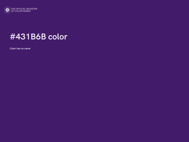 #431B6B color image