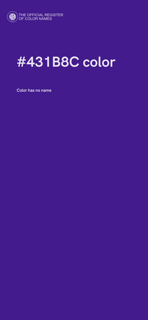 #431B8C color image