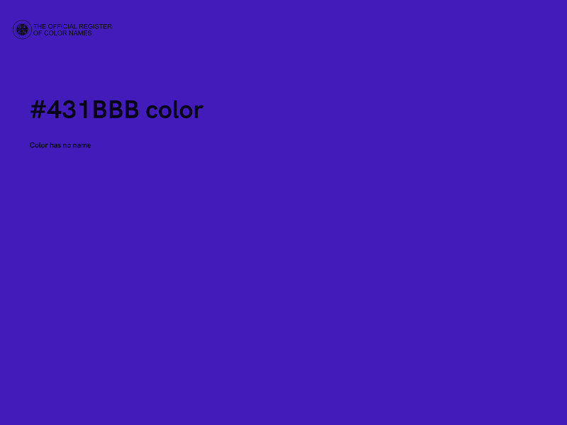 #431BBB color image