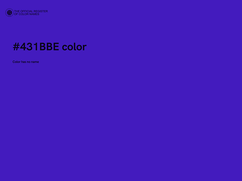 #431BBE color image