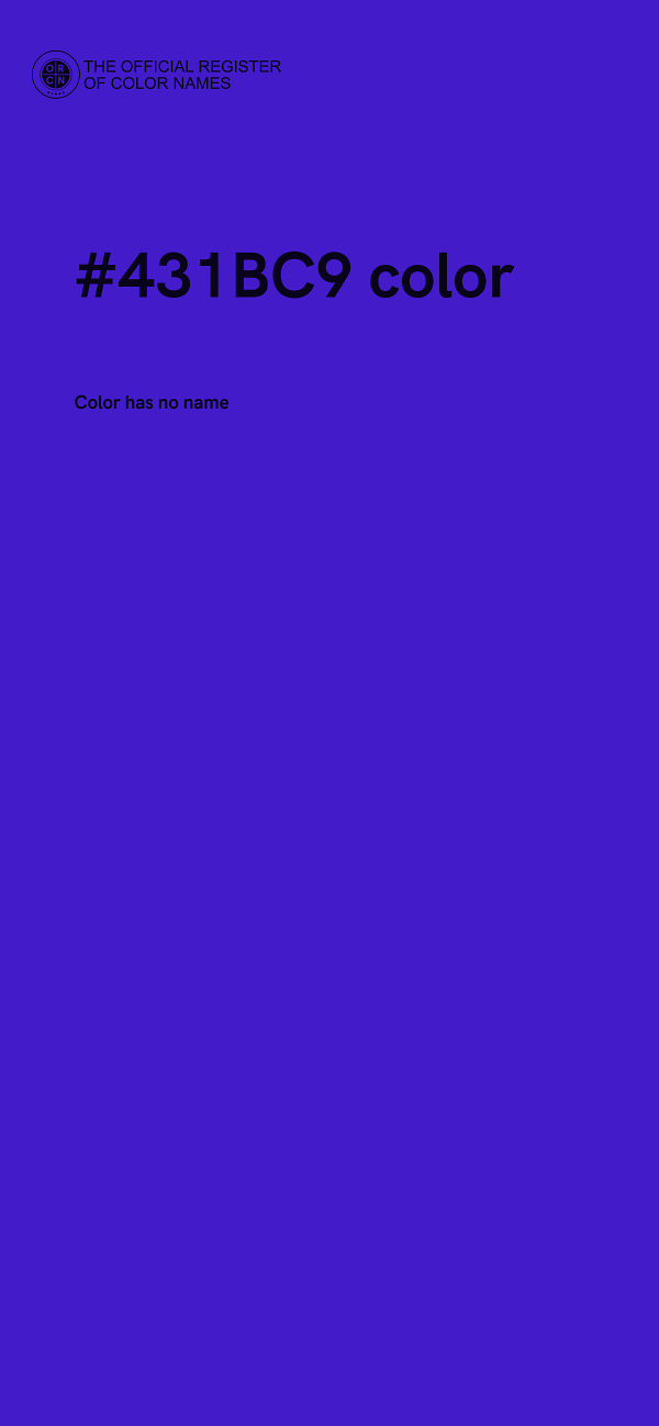 #431BC9 color image
