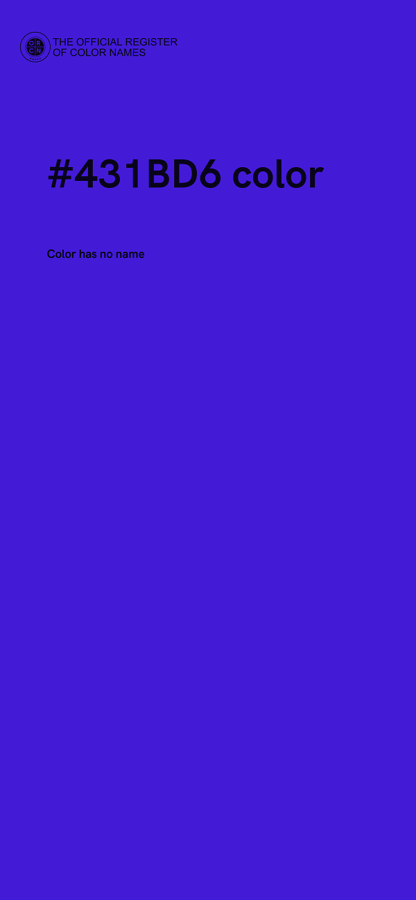 #431BD6 color image