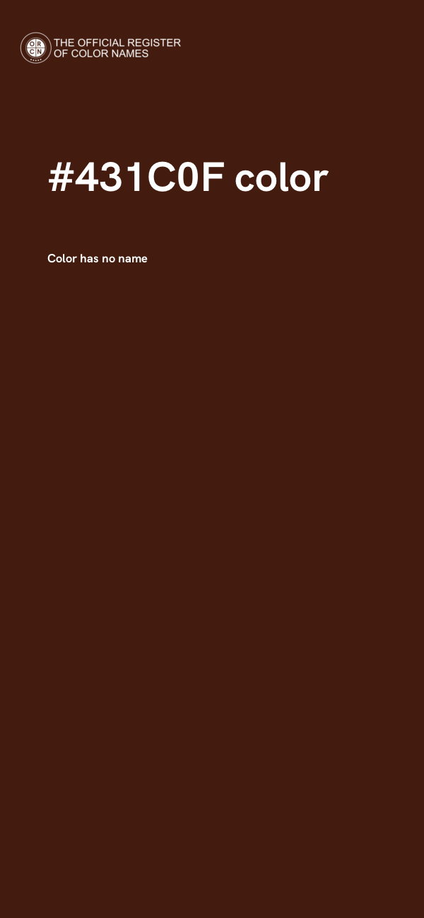 #431C0F color image