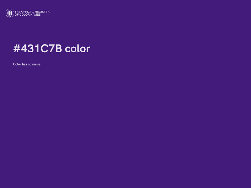 #431C7B color image