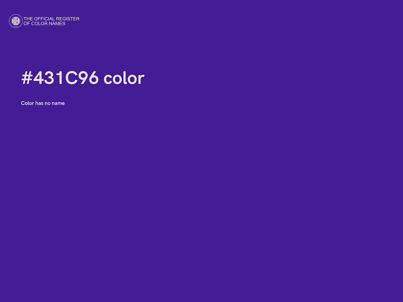 #431C96 color image