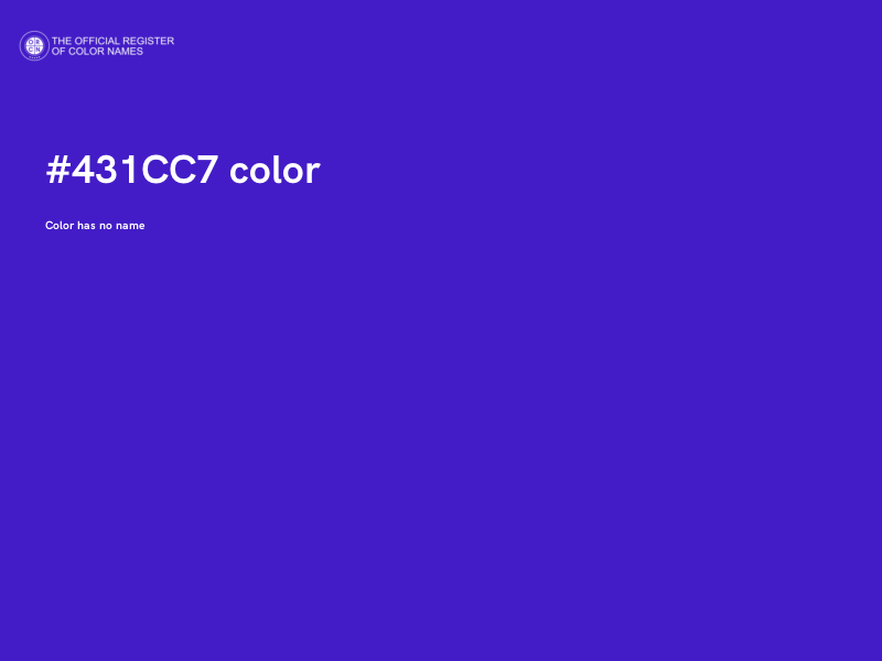 #431CC7 color image