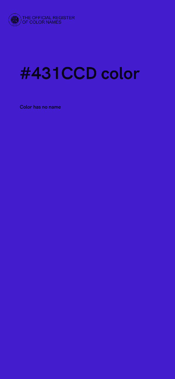 #431CCD color image