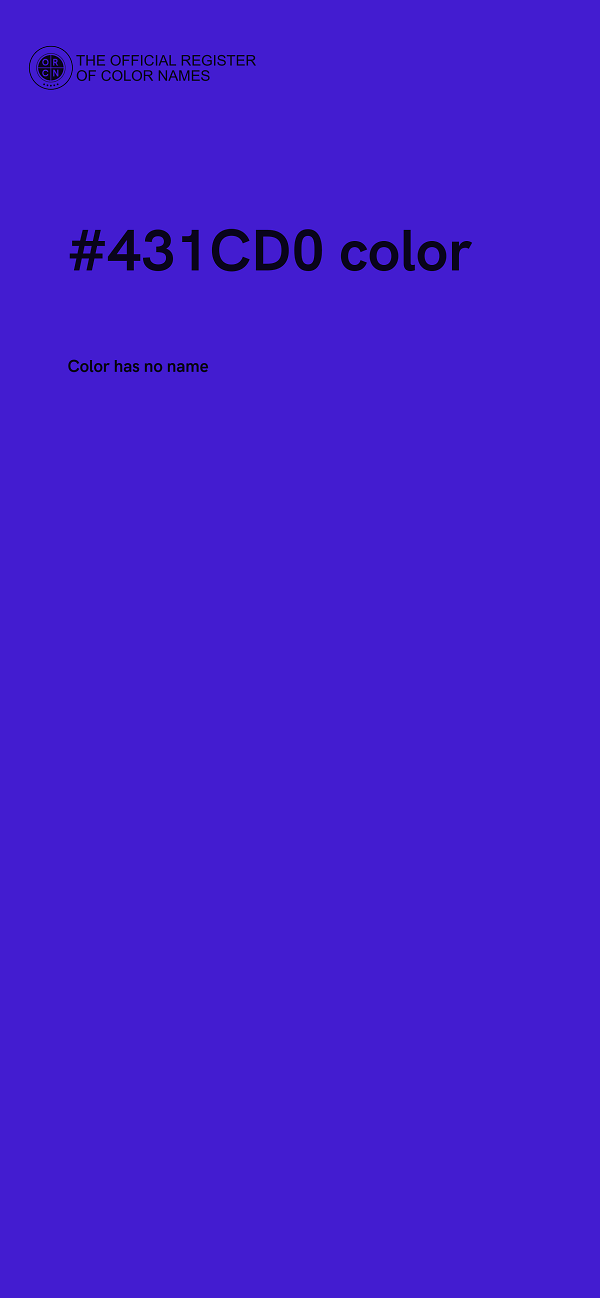 #431CD0 color image