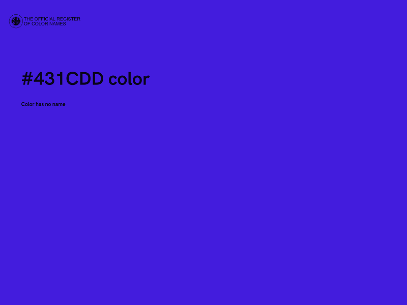 #431CDD color image