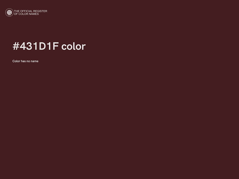 #431D1F color image