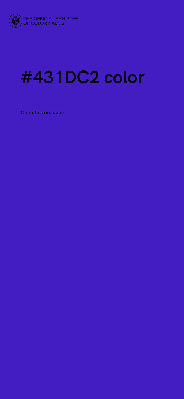 #431DC2 color image