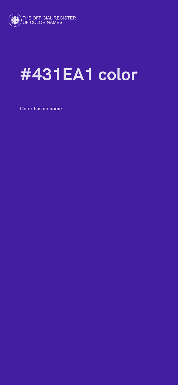 #431EA1 color image