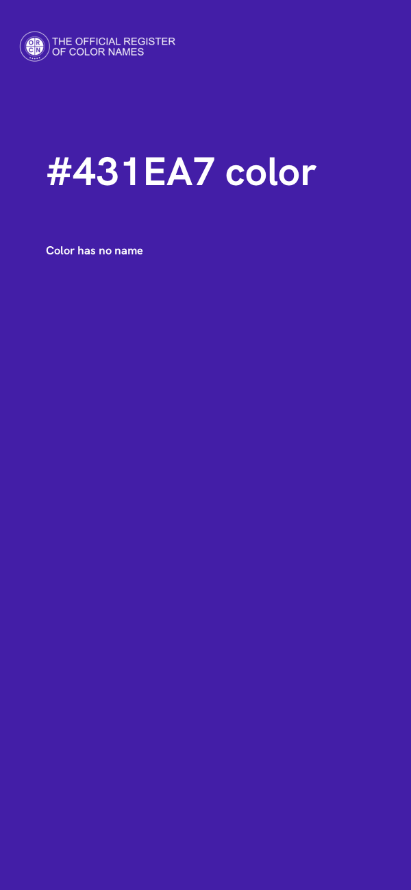 #431EA7 color image