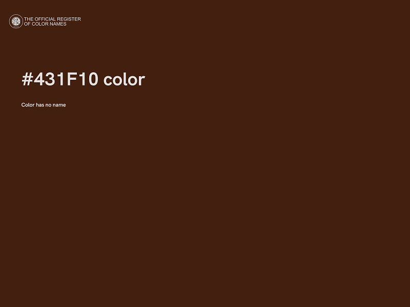 #431F10 color image