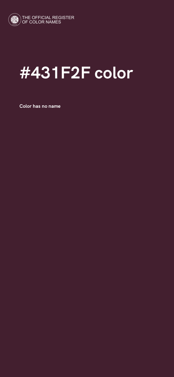 #431F2F color image