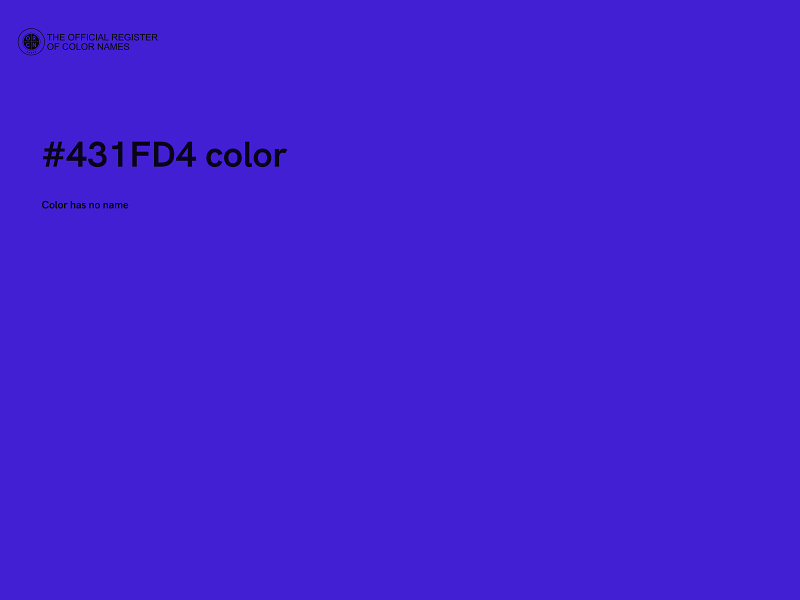 #431FD4 color image