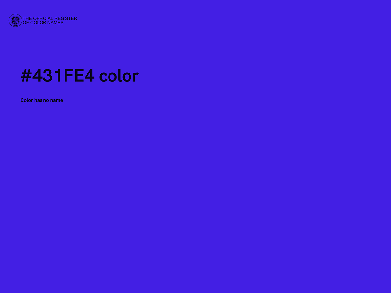 #431FE4 color image