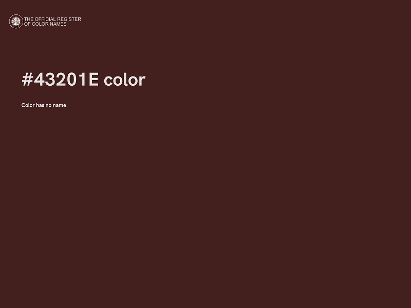 #43201E color image