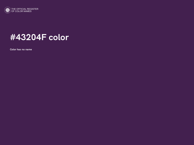 #43204F color image