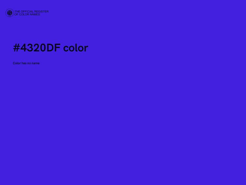 #4320DF color image