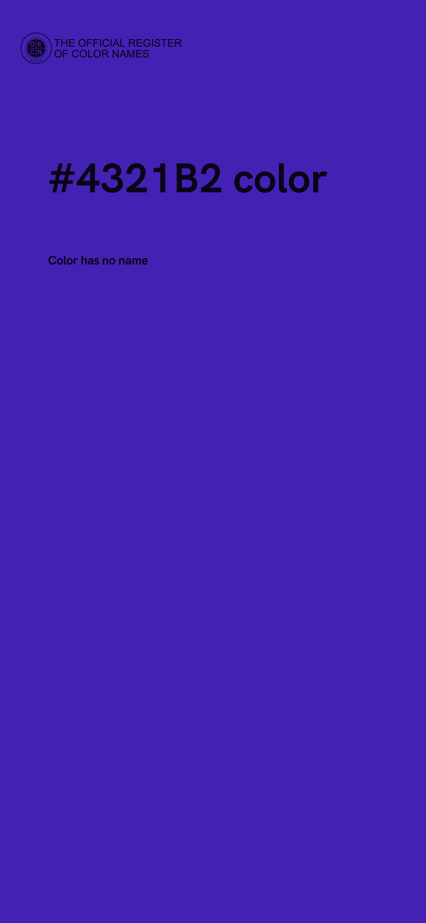 #4321B2 color image