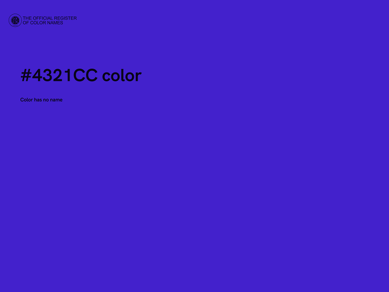 #4321CC color image